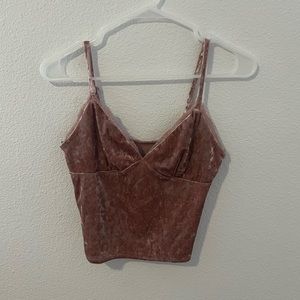 Velvet tank top